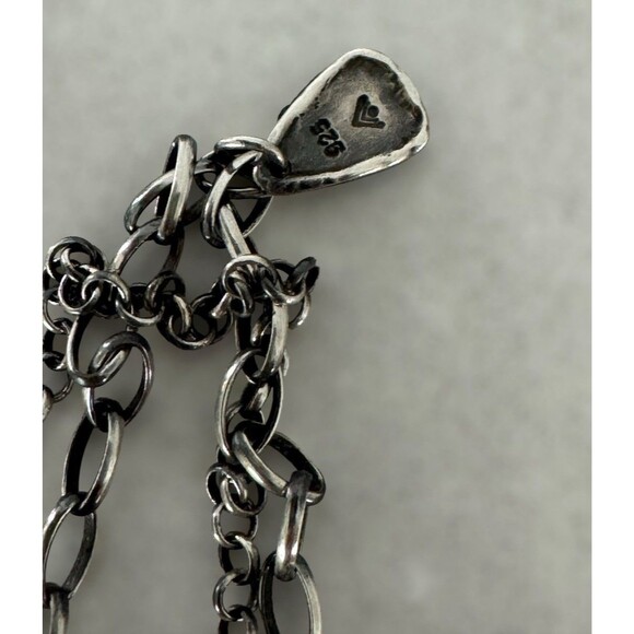 SILPADA quartz pearl double-strand necklace - N1492 sterling silver tassel drop - Picture 5 of 5